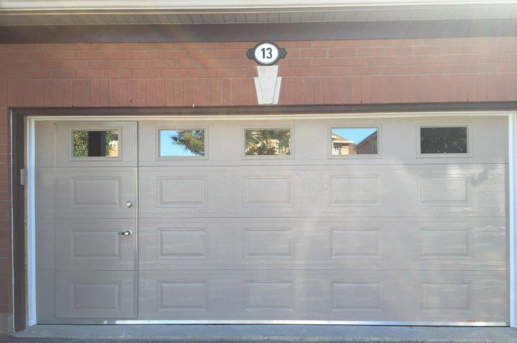 Walkthru Garage Doors, Garage Door With Entry