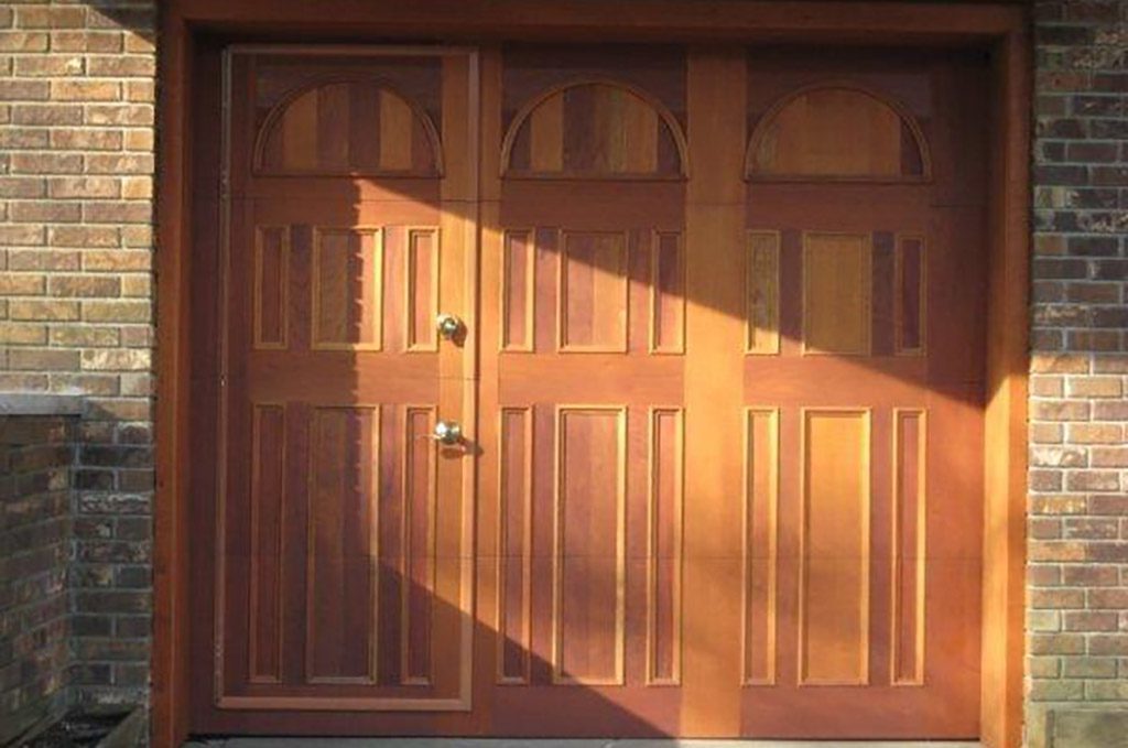 Custom Wood Face Garage Door